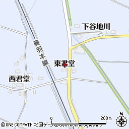 秋田県仙北郡美郷町飯詰東君堂周辺の地図