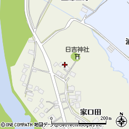秋田県由利本荘市二十六木家口田17周辺の地図