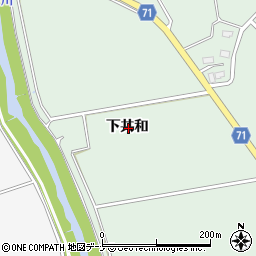 秋田県横手市黒川下共和周辺の地図