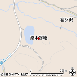 秋田県横手市金沢（桑木谷地）周辺の地図