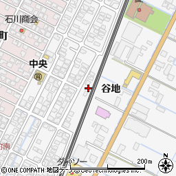 秋田県由利本荘市薬師堂谷地181-43周辺の地図
