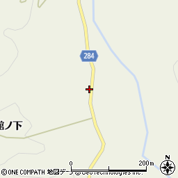 秋田県由利本荘市滝館ノ下62周辺の地図