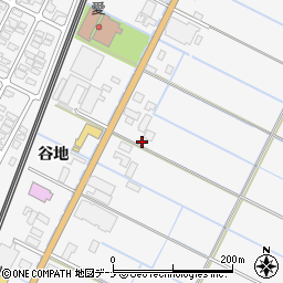 秋田県由利本荘市薬師堂谷地227周辺の地図