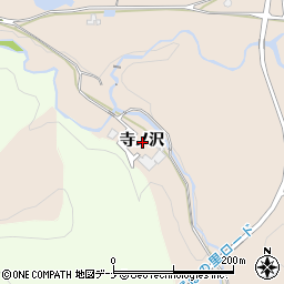 秋田県横手市金沢寺ノ沢周辺の地図