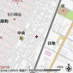 秋田県由利本荘市薬師堂谷地181周辺の地図