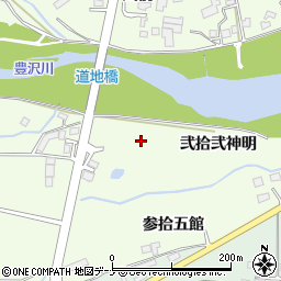 岩手県花巻市中根子弐拾弐神明周辺の地図
