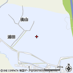秋田県由利本荘市大中ノ沢周辺の地図