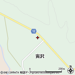 岩手県和賀郡西和賀町寅沢１５地割周辺の地図