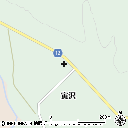 岩手県西和賀町（和賀郡）寅沢（１５地割）周辺の地図