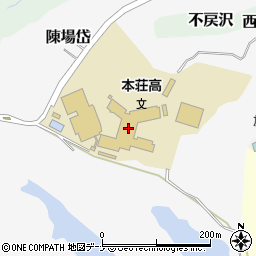 秋田県由利本荘市陳場岱6周辺の地図