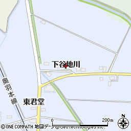 秋田県美郷町（仙北郡）飯詰（下谷地川）周辺の地図