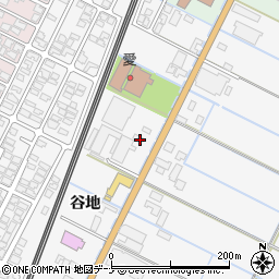 秋田県由利本荘市薬師堂谷地256-1周辺の地図