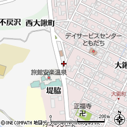 秋田県由利本荘市陳場岱5周辺の地図