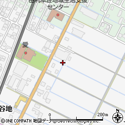 秋田県由利本荘市薬師堂谷地312周辺の地図