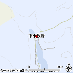 秋田県由利本荘市大中ノ沢（下小牧野）周辺の地図