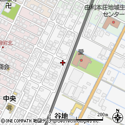 秋田県由利本荘市薬師堂谷地244-24周辺の地図