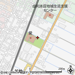 秋田県由利本荘市薬師堂谷地286周辺の地図