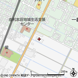 秋田県由利本荘市薬師堂谷地350-1周辺の地図