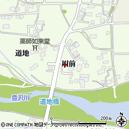 岩手県花巻市中根子川前周辺の地図