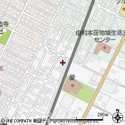 秋田県由利本荘市薬師堂谷地300-17周辺の地図