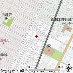 秋田県由利本荘市薬師堂谷地300-10周辺の地図