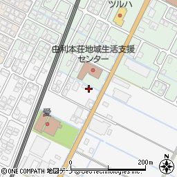 秋田県由利本荘市薬師堂谷地352周辺の地図
