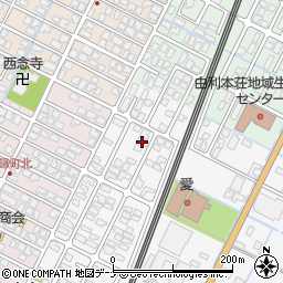 秋田県由利本荘市薬師堂谷地300-9周辺の地図