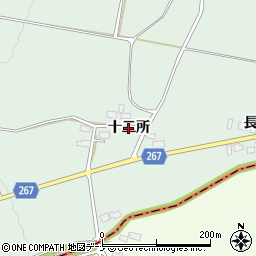 秋田県美郷町（仙北郡）金沢（十二所）周辺の地図