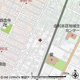 秋田県由利本荘市薬師堂谷地300-8周辺の地図