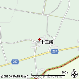 秋田県美郷町（仙北郡）金沢（新山）周辺の地図