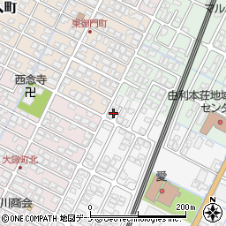 秋田県由利本荘市薬師堂谷地364周辺の地図