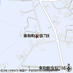 岩手県花巻市東和町安俵７区周辺の地図