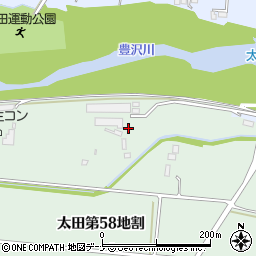 岩手県花巻市太田第５８地割周辺の地図
