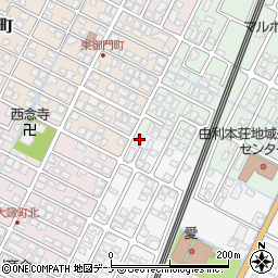 秋田県由利本荘市薬師堂谷地364-1周辺の地図