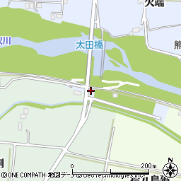 岩手県花巻市上根子石川原周辺の地図