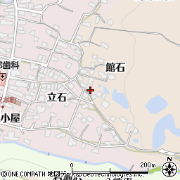 秋田県横手市金沢館石112周辺の地図
