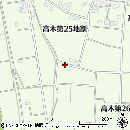 岩手県花巻市高木第２６地割周辺の地図