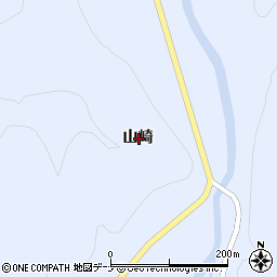 秋田県横手市大森町八沢木山崎周辺の地図