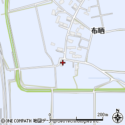 秋田県大仙市角間川町布晒101周辺の地図