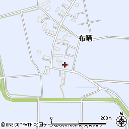 秋田県大仙市角間川町布晒106周辺の地図