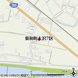 岩手県花巻市東和町土沢７区周辺の地図