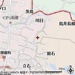 秋田県横手市金沢館石143周辺の地図
