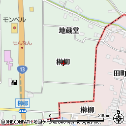 秋田県仙北郡美郷町金沢榊柳周辺の地図