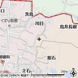 秋田県横手市金沢館石131周辺の地図