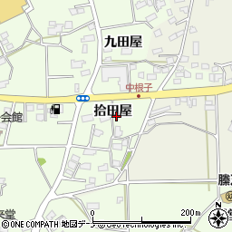 岩手県花巻市中根子拾田屋周辺の地図