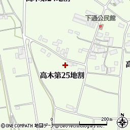 岩手県花巻市高木第２５地割周辺の地図