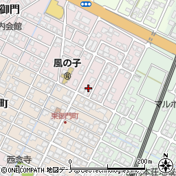 秋田県由利本荘市御門37-4周辺の地図
