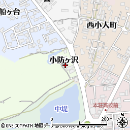 秋田県由利本荘市小防ヶ沢22-7周辺の地図