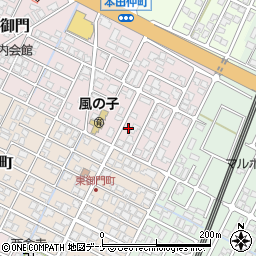 秋田県由利本荘市御門53周辺の地図