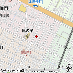 秋田県由利本荘市御門53-1周辺の地図